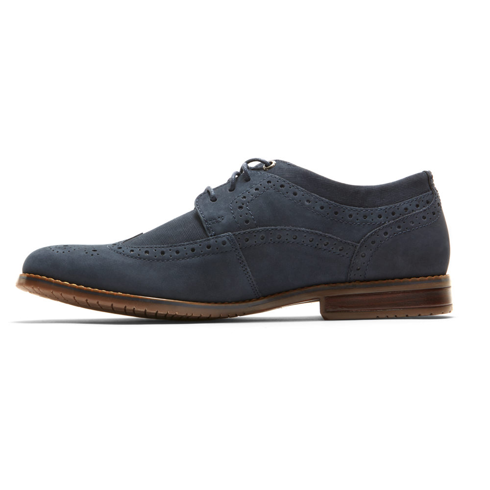 Oxfords Rockport Homem Azul Marinho - Style Purpose 3 Wingtip - 38259ZCNE